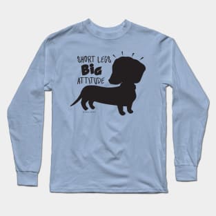 cute  and funny Doxie Dachshund Silhouette doxie mom and dad  gift Long Sleeve T-Shirt